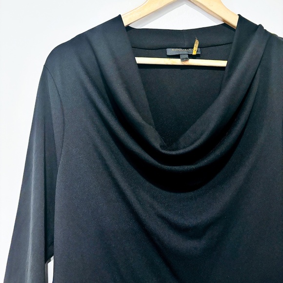 DONNA KARAN 3/4 Sleeve Scoop Neck Above The Knee Formal Hi-Lo Dress - Picture 3 of 9